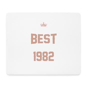 1982 best of - Mousepad (Querformat) - Weiß - Vorne