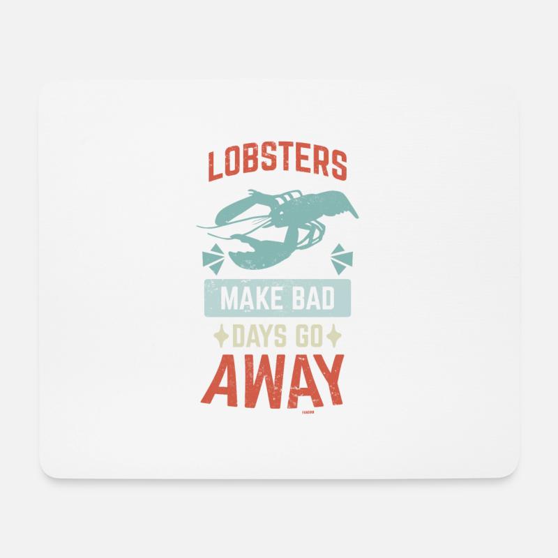 Lobster - Mousepad (Querformat) - Weiß
