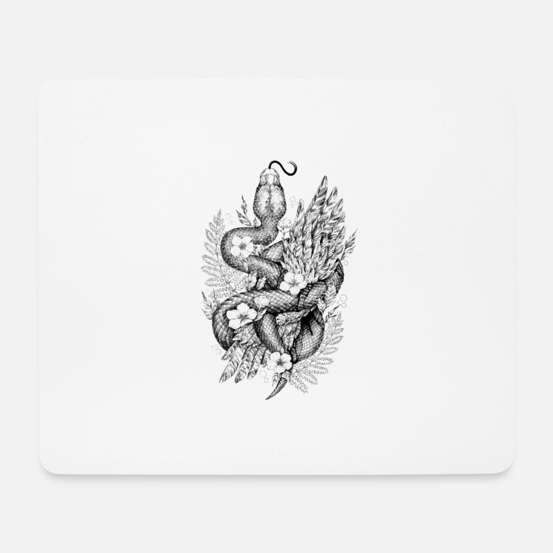 Naturecrueltybw - Mousepad (Querformat) - Weiß