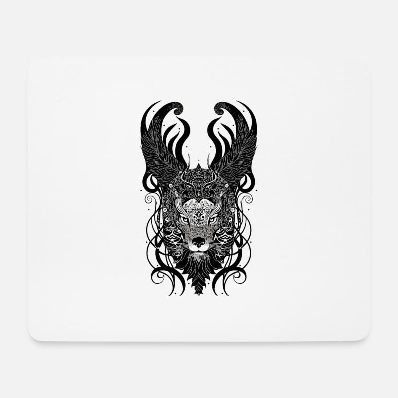 Monster Head - Mouse Pad (horizontal) - white