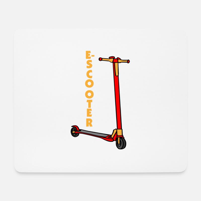 E-Scooter Roller Scooter - Mousepad (Querformat) - Weiß