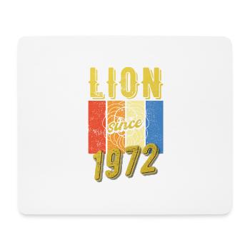 Léo 1972 Zodiac Cadeau d’anniversaire - Tapis de souris (format paysage) - blanc - Devant