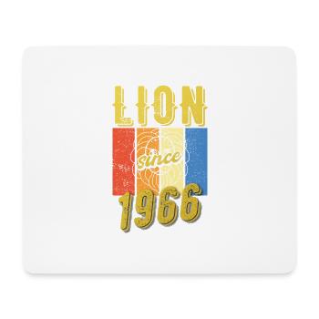 Léo 1966 Zodiac Cadeau d’anniversaire - Tapis de souris (format paysage) - blanc - Devant