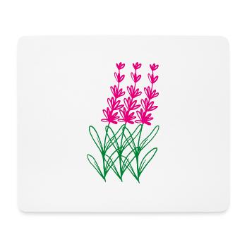 Flower Blume Pflanze - Mousepad (Querformat) - Weiß - Vorne