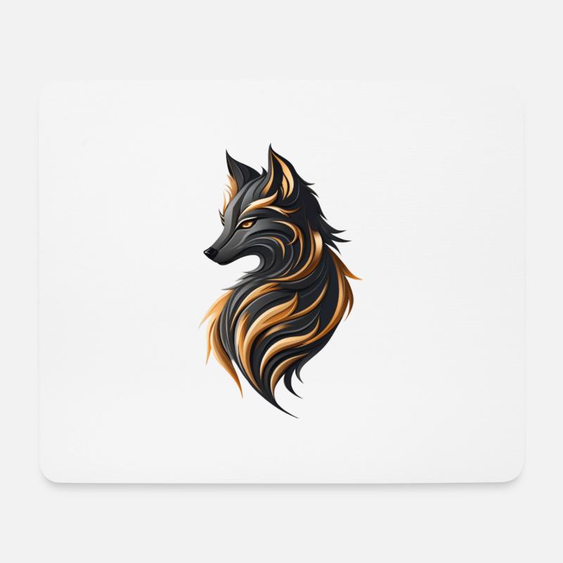 Fire Fox - Mouse Pad (horizontal) - white