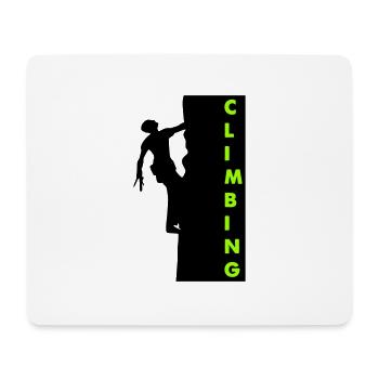 Escalade - Tapis de souris (format paysage) - blanc - Devant
