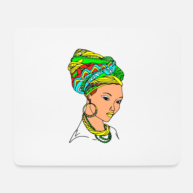 Mama africa - Mousepad (Querformat) - Weiß