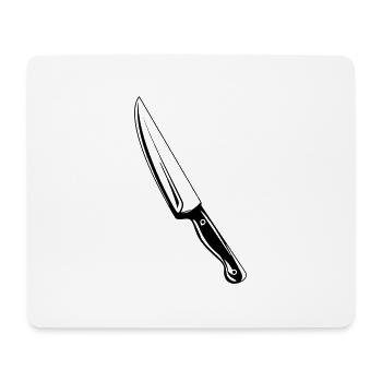 messer - Mousepad (Querformat) - Weiß - Vorne