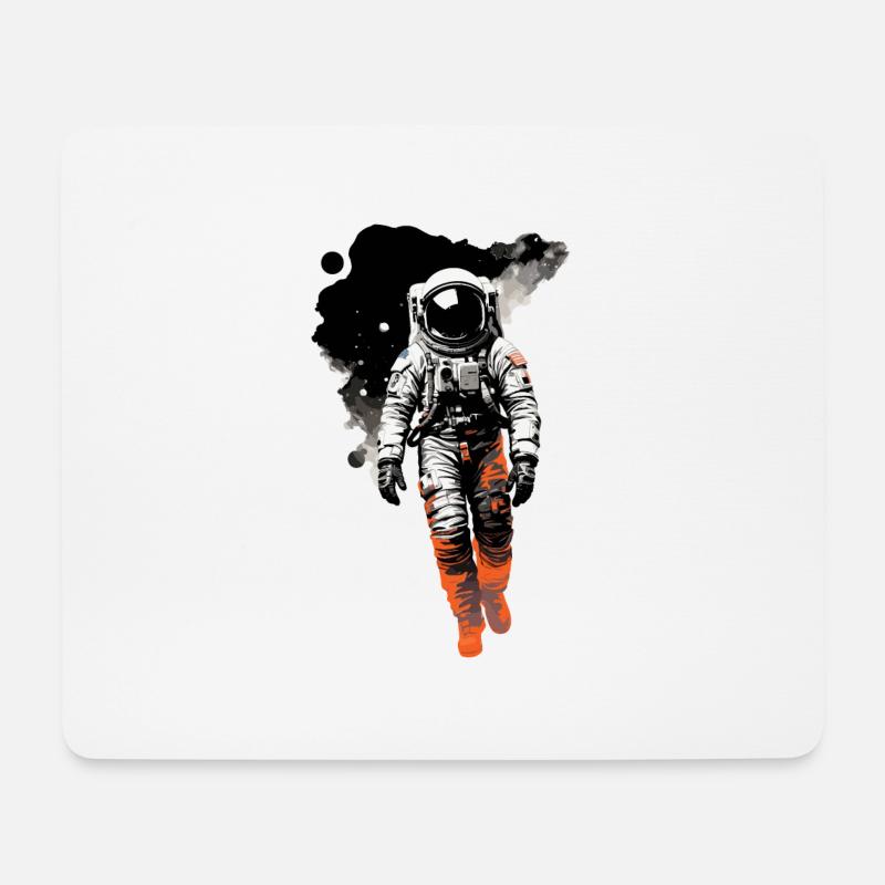 Astronaut - Mousepad (Querformat) - Weiß