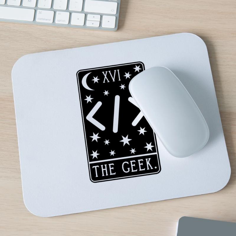 Programmer Tarot Card - Coding Geek Developer Code Mouse Pad (horizontal)