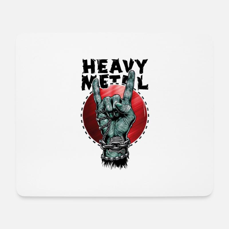 Verkettetes Metall - Mousepad (Querformat) - Weiß