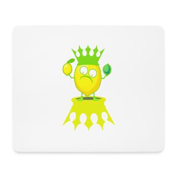 König Zitrone Zitronen Früchte Frucht Obst - Mousepad (Querformat) - Weiß - Vorne
