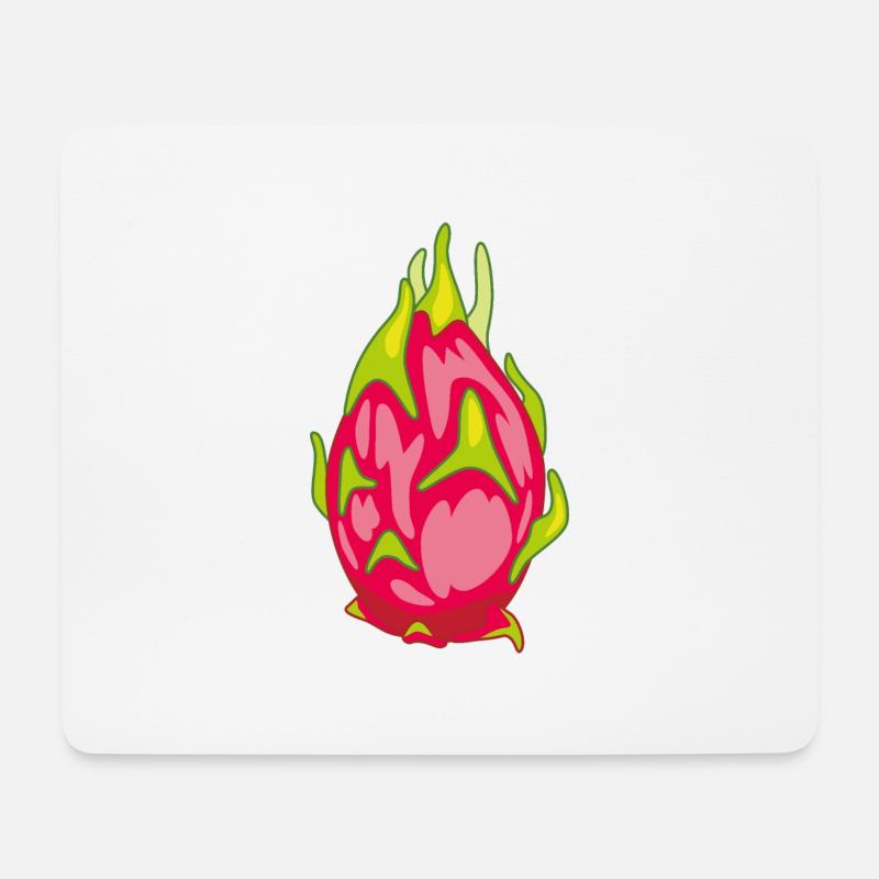 Pitaya Drachenfrucht - Mousepad (Querformat) - Weiß