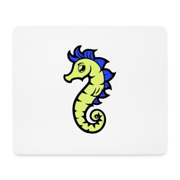 seepferd seepferdchen comic - Mousepad (Querformat) - Weiß - Vorne