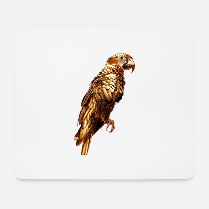 Papagei - Mousepad (Querformat) - Weiß