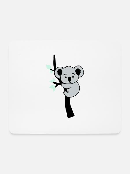 koalabär comic baum - Mousepad (Querformat) - Weiß