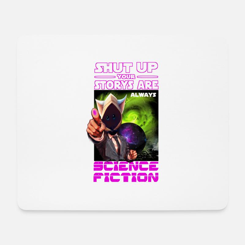 sci fi - Mousepad (Querformat) - Weiß