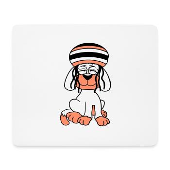 Dog Reggae Dreadlocks Hat Chill Relaxed Cool - Mouse Pad (horizontal) - white - Front