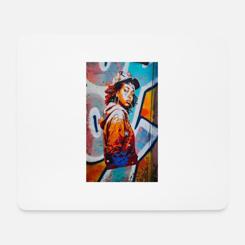 Streetart Lissabon23 - Mousepad (Querformat) - Weiß