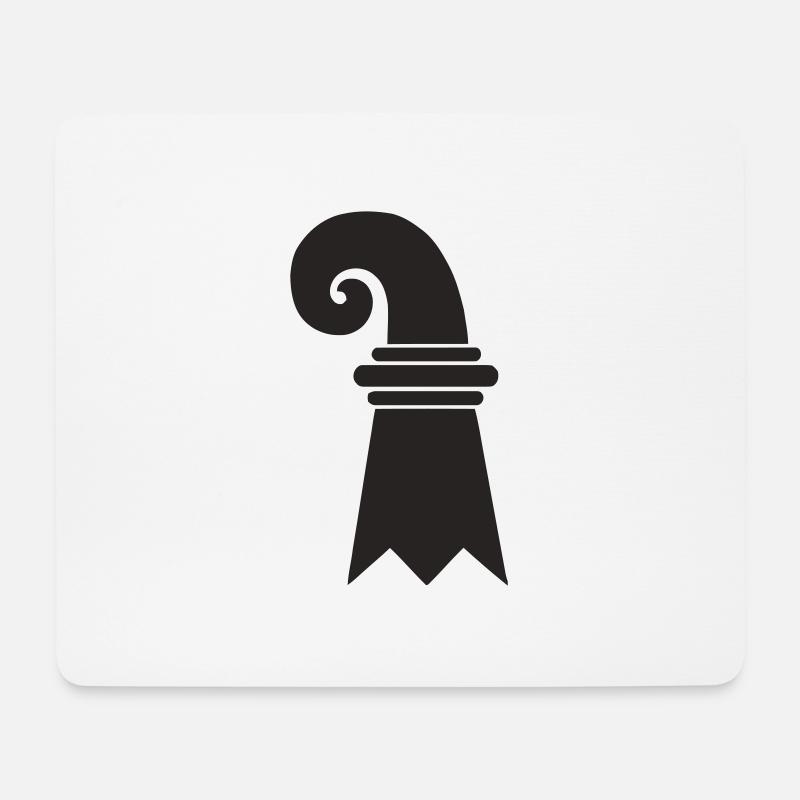 Baslerstab - Mousepad (Querformat) - Weiß