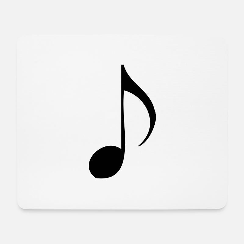 Musiknote - Mousepad (Querformat) - Weiß