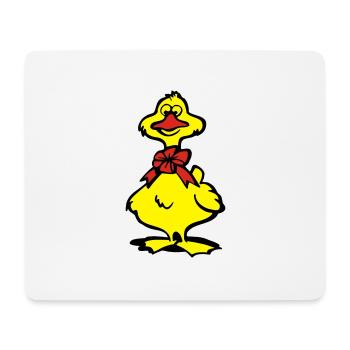 ente - Mousepad (Querformat) - Weiß - Vorne