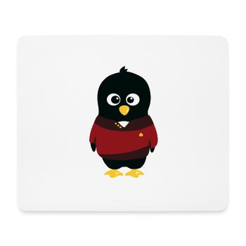 Penguin Starship - Mouse Pad (horizontal) - white - Front