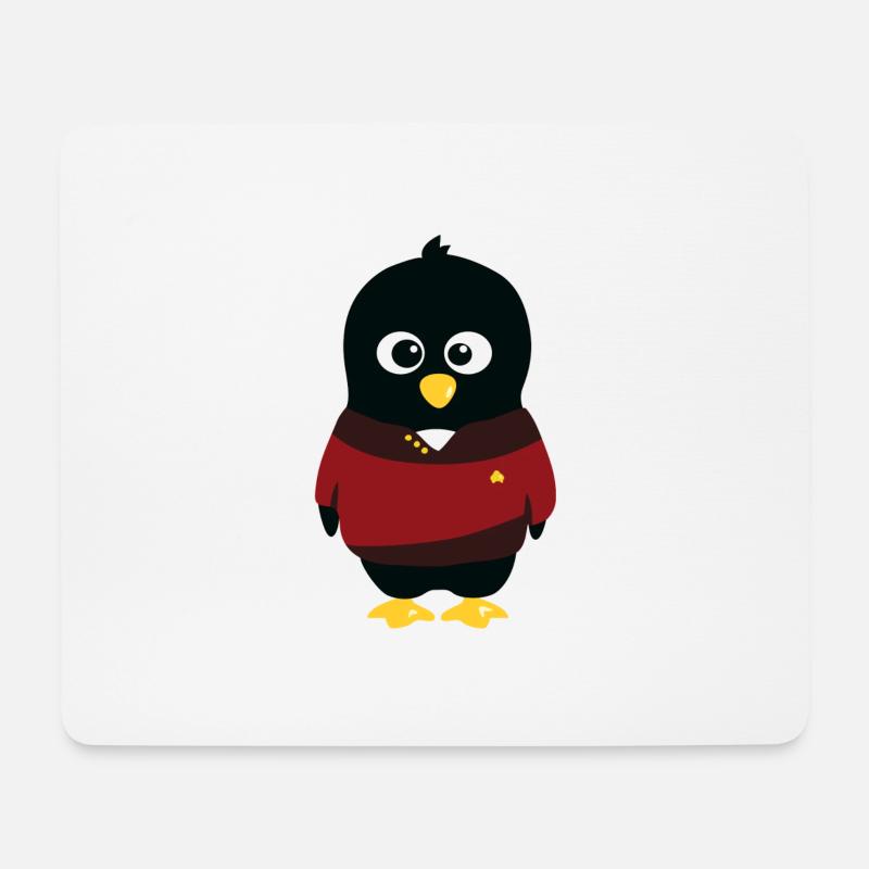 Penguin Starship - Mouse Pad (horizontal) - white