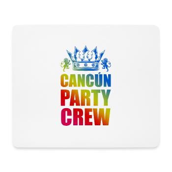 Cancun Party Crew Spruch - Mousepad (Querformat) - Weiß - Vorne