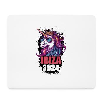 Ibiza 2024 Einhorn - Mousepad (Querformat) - Weiß - Vorne