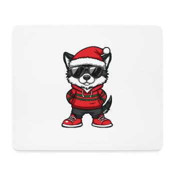 Akita Hund Weihnachten X-Mas - Mousepad (Querformat) - Weiß - Vorne