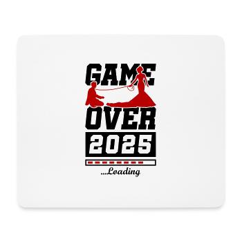 Hochzeit Loading 2025 Game Over - Mousepad (Querformat) - Weiß - Vorne
