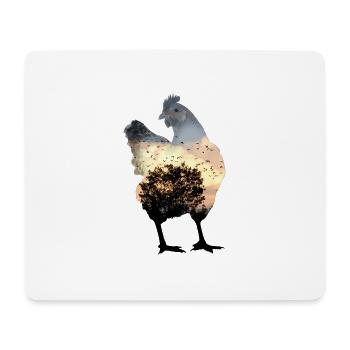 chicken - Mouse Pad (horizontal) - white - Front