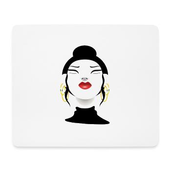 Fashion Beauty Vogue Nr.2 - Mousepad (Querformat) - Weiß - Vorne
