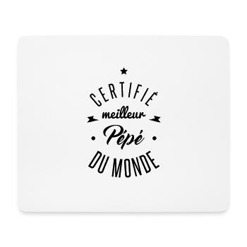 meilleur pépé - Tapis de souris (format paysage) - blanc - Devant