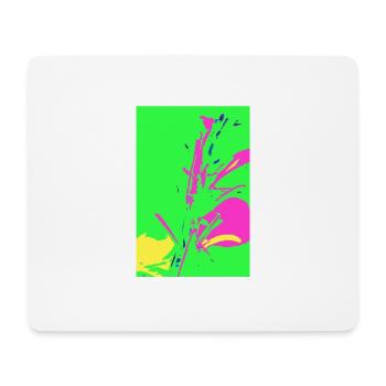 L’herbe dans pop art - Tapis de souris (format paysage) - blanc - Devant