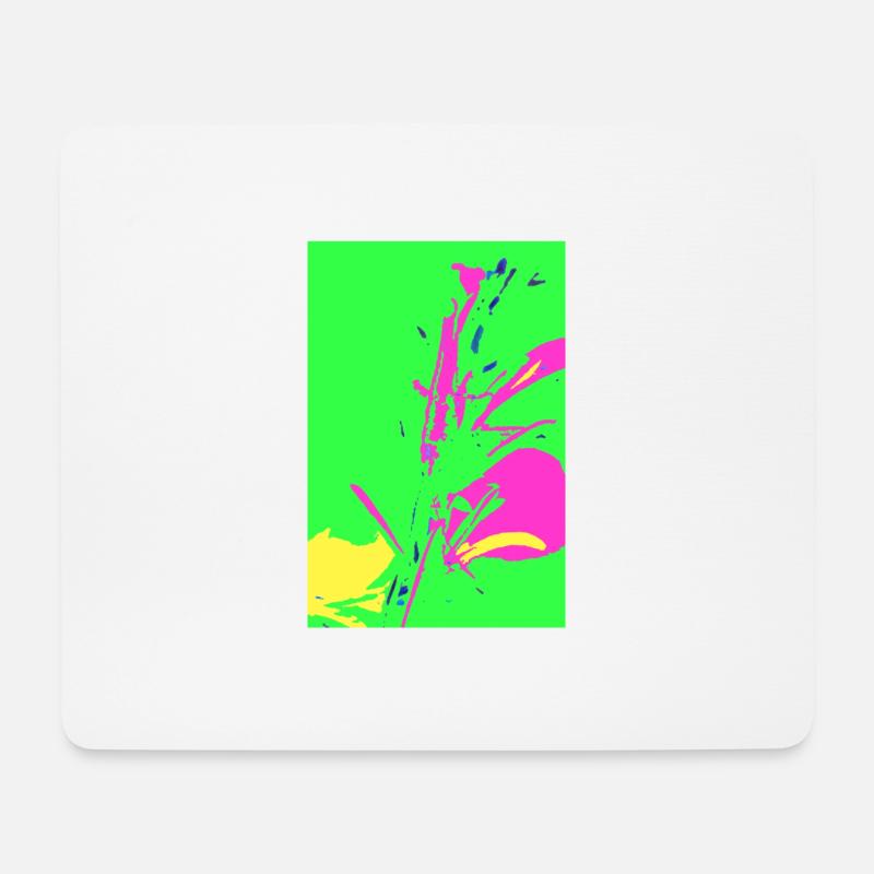 Gras in Pop Art - Mousepad (Querformat) - Weiß