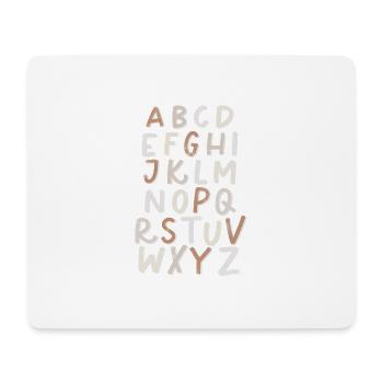 Alphabet Letters - Mousepad (Querformat) - Weiß - Vorne