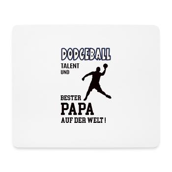 Dodgeball Spieler Dodgeballer Papa Vater Mann - Mousepad (Querformat) - Weiß - Vorne