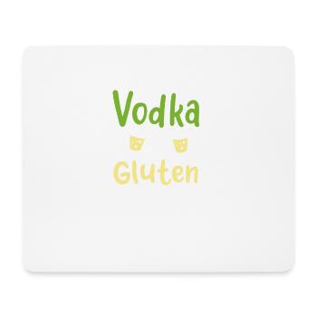 La vodka est sans gluten - Tapis de souris (format paysage) - blanc - Devant