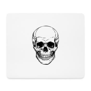 Schädel - Mousepad (Querformat) - Weiß - Vorne