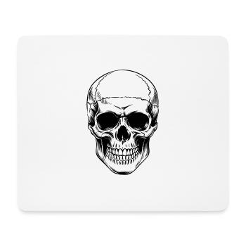 Schädel - Mousepad (Querformat) - Weiß - Vorne