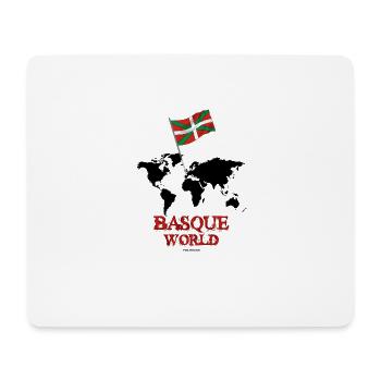 Basque World - Tapis de souris (format paysage) - blanc - Devant