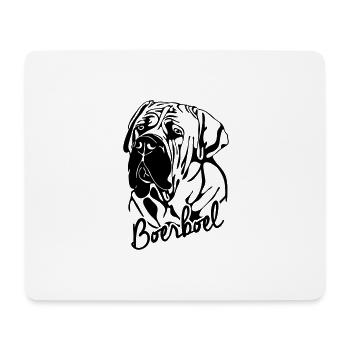 BOERBOEL PORTRAIT Chien Wilsigns - Tapis de souris (format paysage) - blanc - Devant
