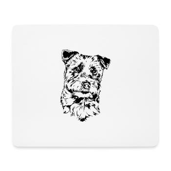 JACK RUSSELL TERRIER Chien canin à poil dur Wilsigns - Tapis de souris (format paysage) - blanc - Devant