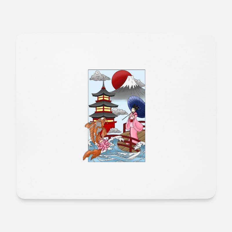 Japan - Mousepad (Querformat) - Weiß