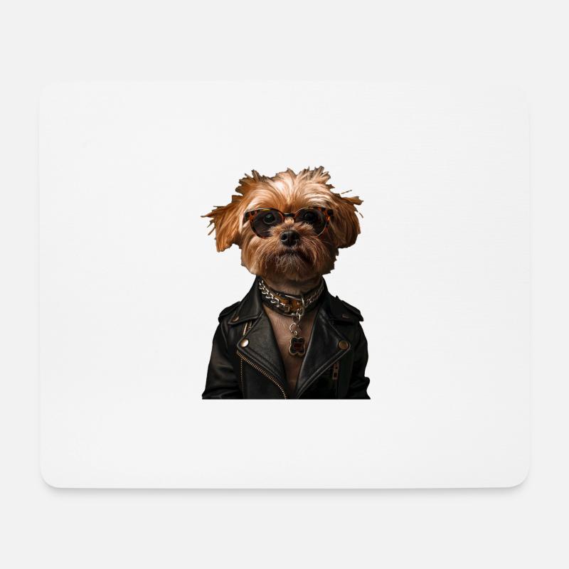 Doggy - Mousepad (Querformat) - Weiß