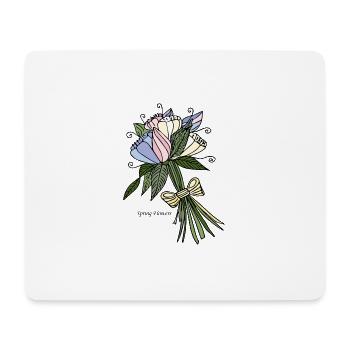 Spring flowers - Mouse Pad (horizontal) - white - Front