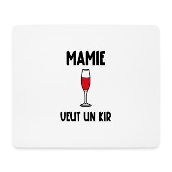 mamie veut un kir - Tapis de souris (format paysage) - blanc - Devant