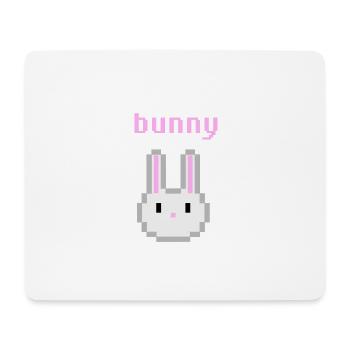 Rabbit Pixel Cadeau pour femme, petite amie et femme - Tapis de souris (format paysage) - blanc - Devant